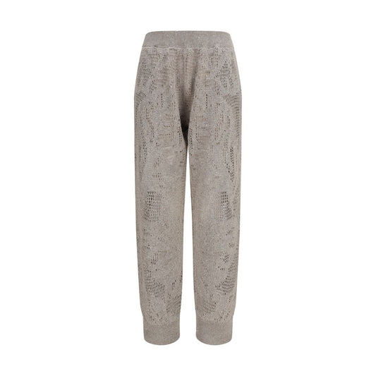Brunello Cucinelli Beige Linen Casual Pants for Women