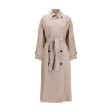Trench-coat Brunello Cucinelli en lin multicolore