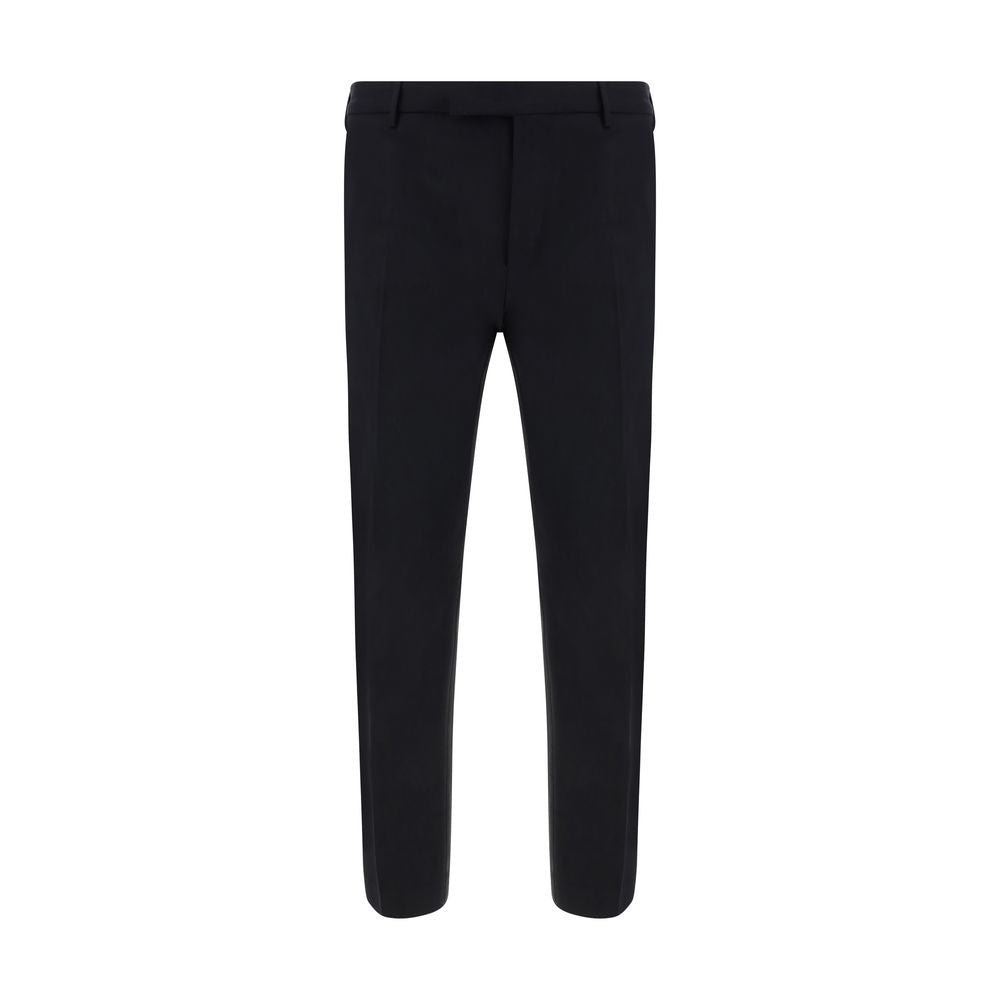 PT Pantaloni TORINO Black Elastane Dress Pants for Men