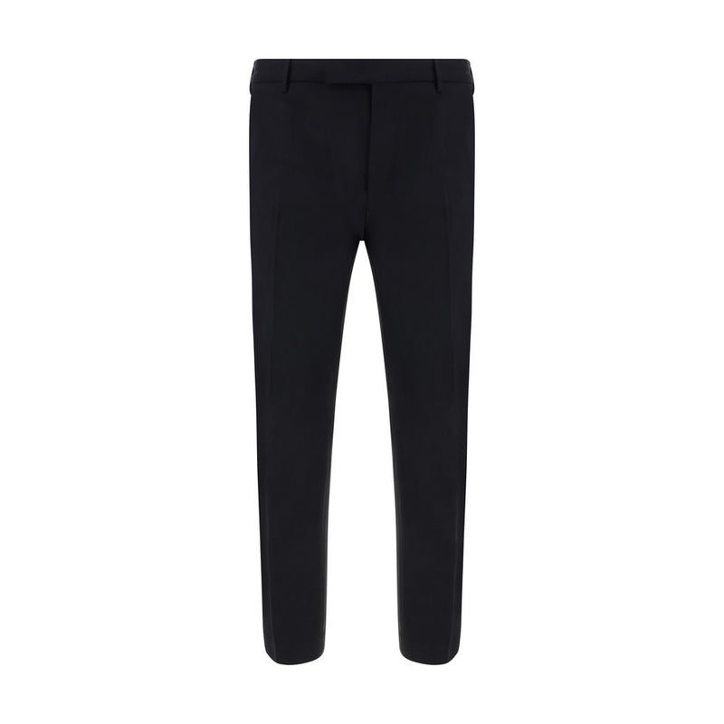 PT Pantaloni TORINO Black Elastane Dress Pants for Men