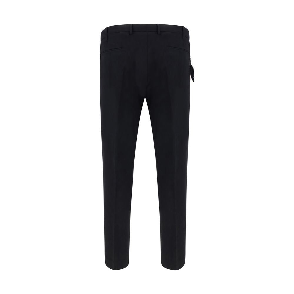 PT Pantaloni TORINO Black Elastane Dress Pants for Men