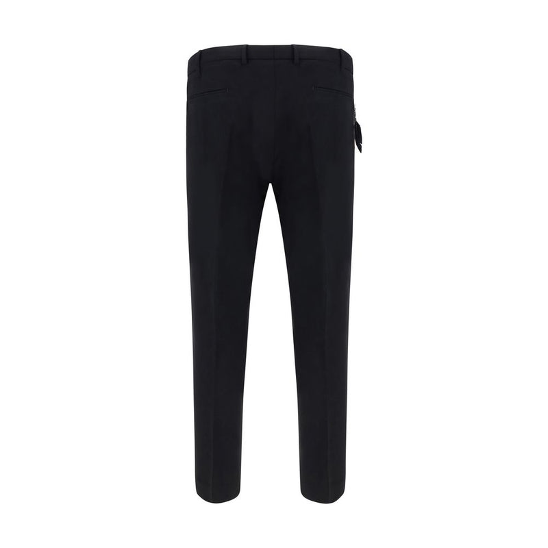 PT Pantaloni TORINO Black Elastane Dress Pants for Men