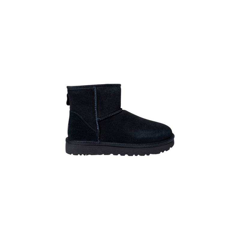 UGG Classic Mini II Black Suede Leather Ankle Boots for Women