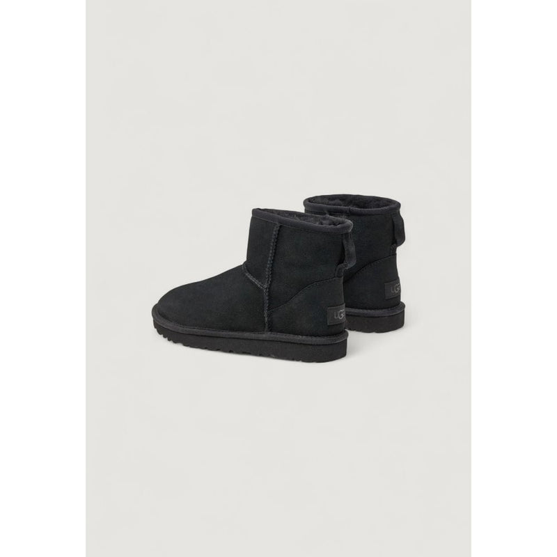 UGG Classic Mini II Black Suede Leather Ankle Boots for Women