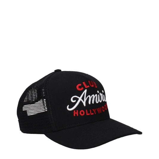 Amiri Black Cotton Cap - Stylish Baseball Hat for Men
