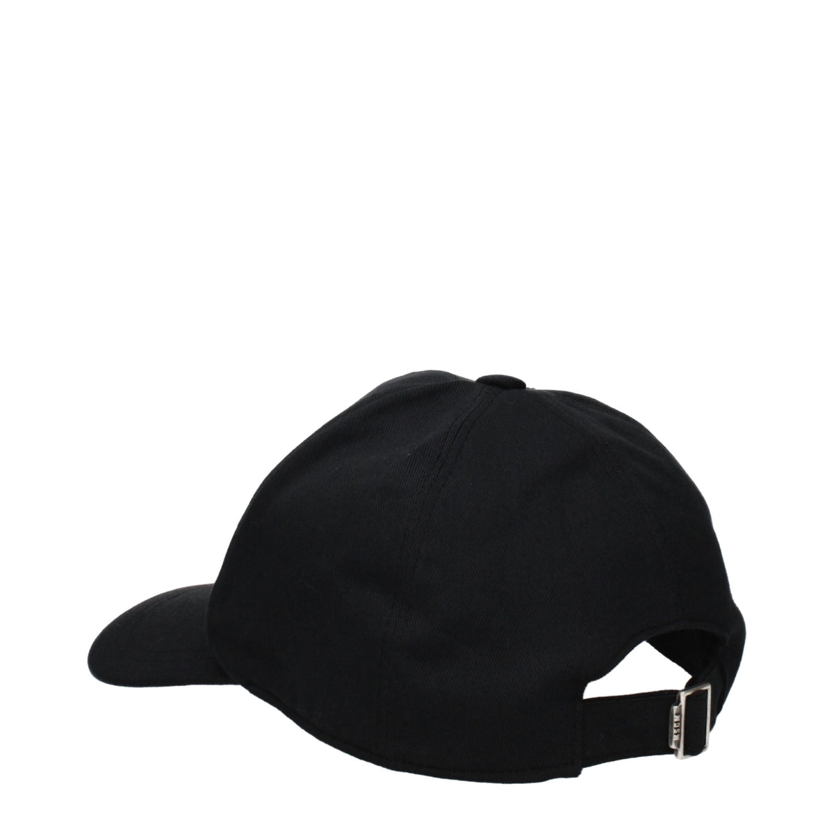 MSGM Black Cotton Cap - Stylish Baseball Hat for Men
