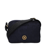 Sac en bandoulière en tissu bleu Versace