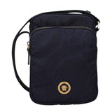 Sac Bandoulière en Tissu Bleu Versace