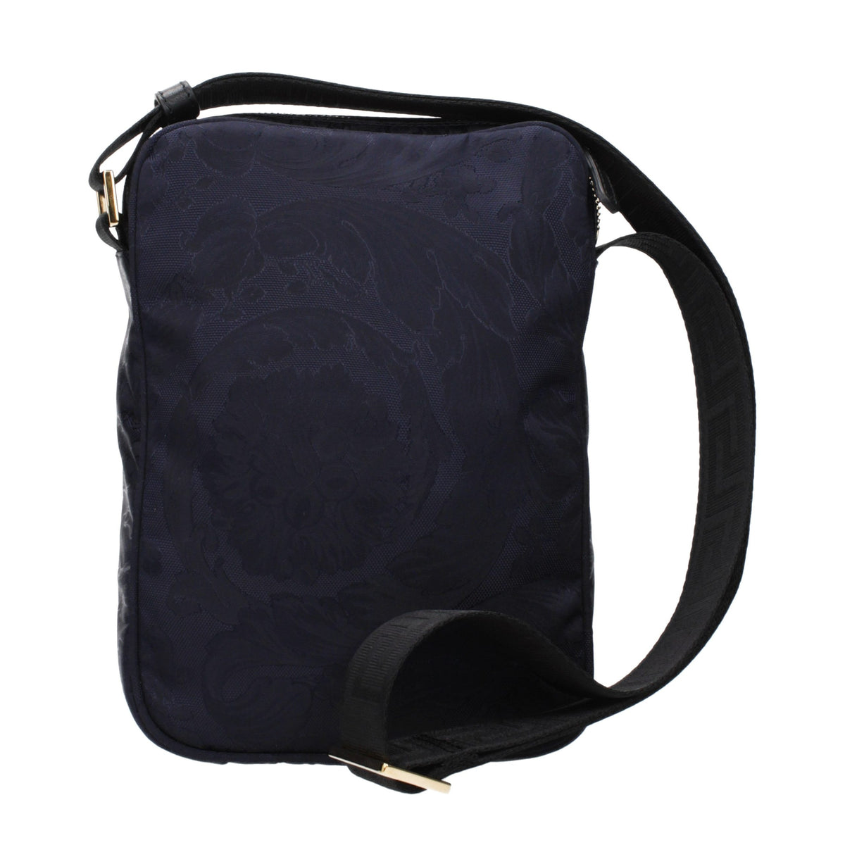 Sac Bandoulière en Tissu Bleu Versace