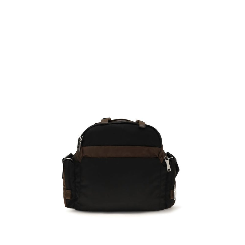 Prada Brown Recycled Polyamide Explore Shoulder Bag
