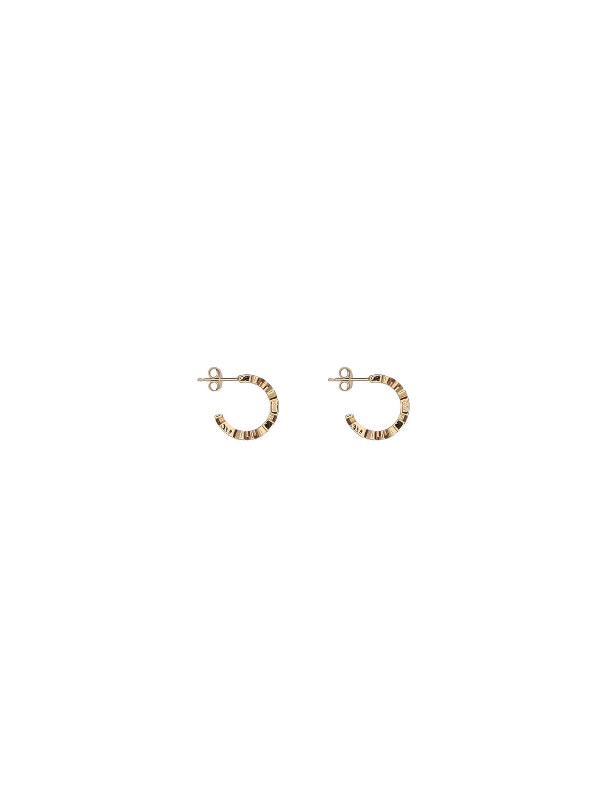 Versace Gold Brass Earrings - Elegant Design with Iconic Monogram