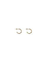 Versace Gold Brass Earrings - Elegant Design with Iconic Monogram