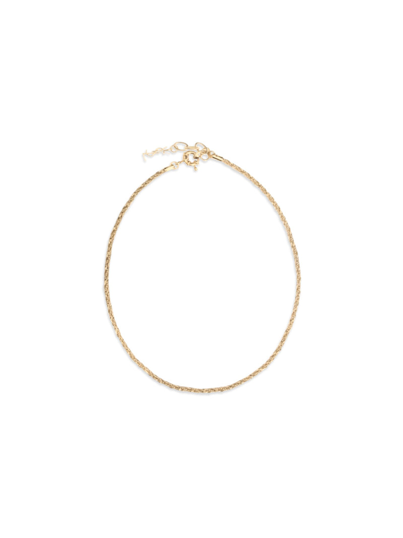 Collier Saint Laurent en laiton doré