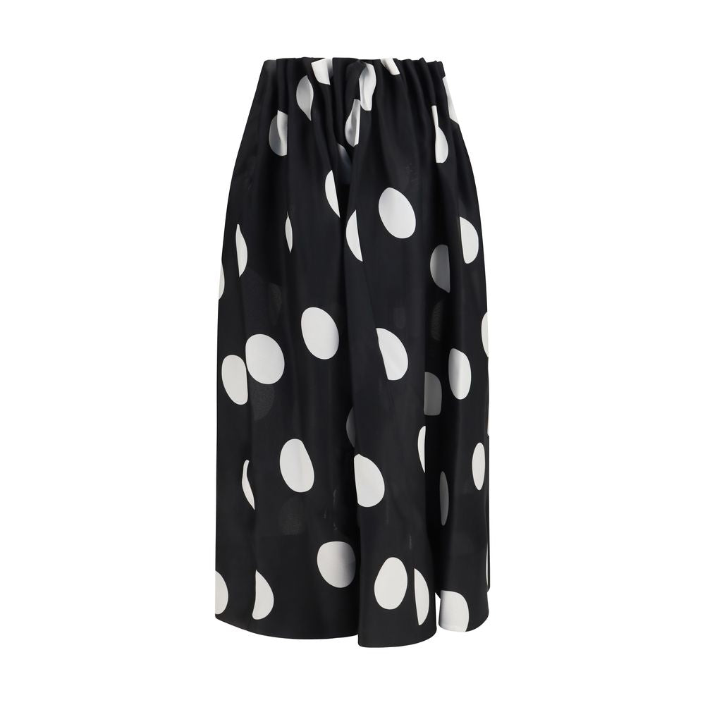 Khaite Riley Black Silk Skirt