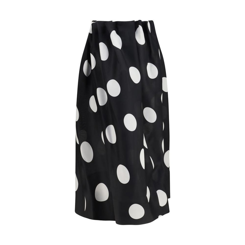 Khaite Riley Black Silk Skirt