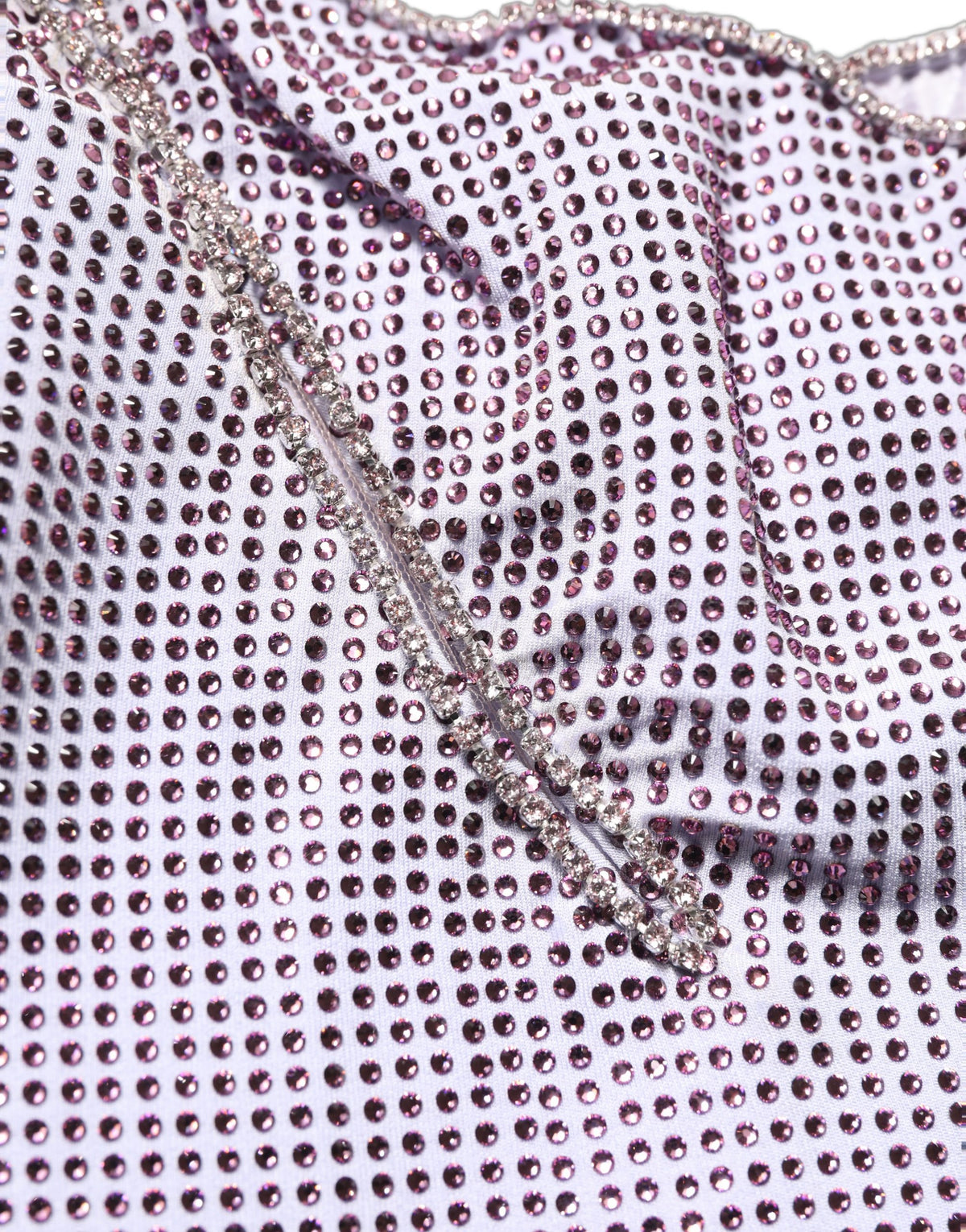 Dolce & Gabbana Purple Crystal One Shoulder Evening Gown Dress