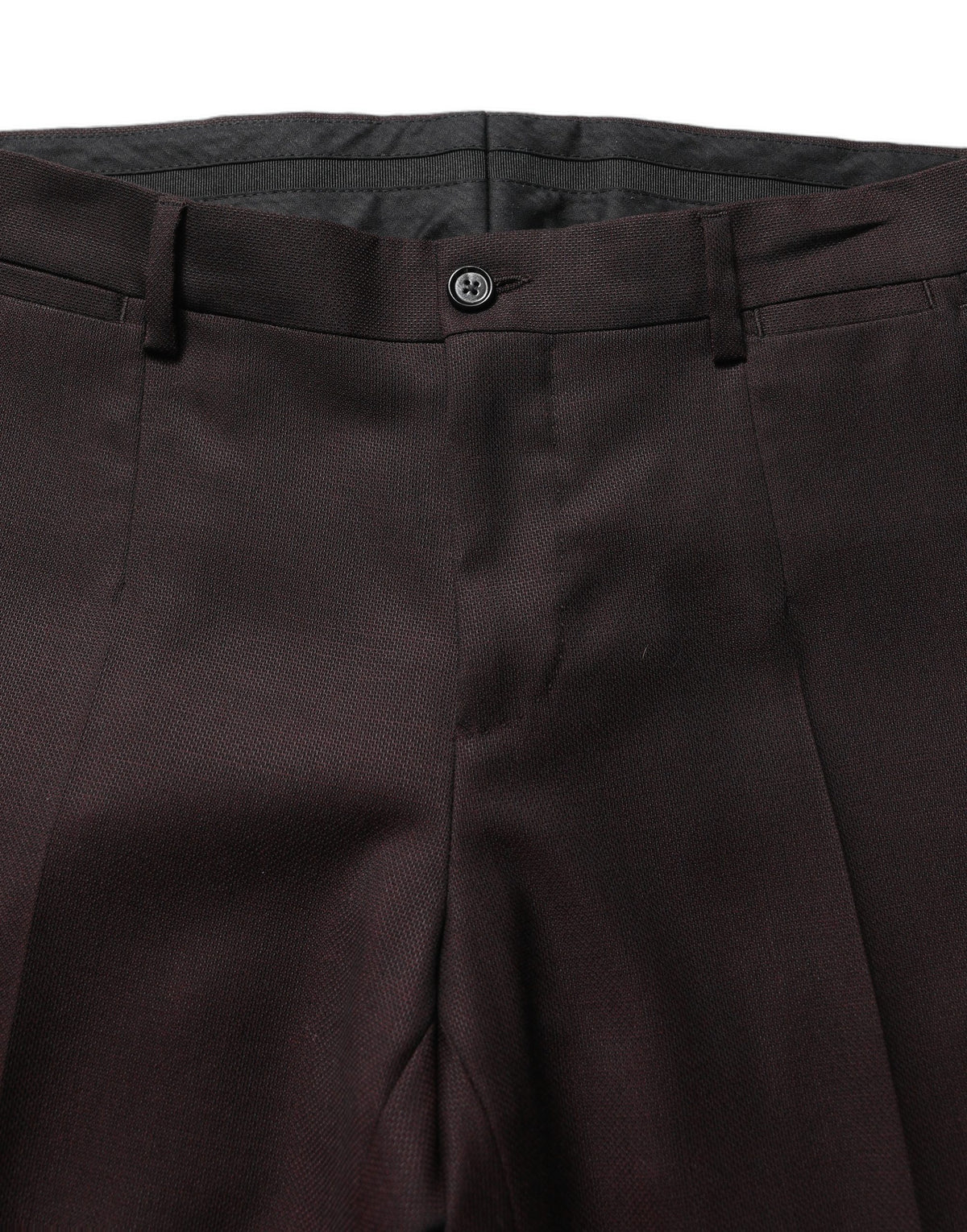Dolce & Gabbana Brown Straight Leg Silk Dress Trousers