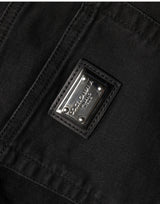Dolce & Gabbana Black Skinny Cotton High Waist Denim Jeans