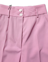 Dolce & Gabbana Pink High Waisted Trouser Pants