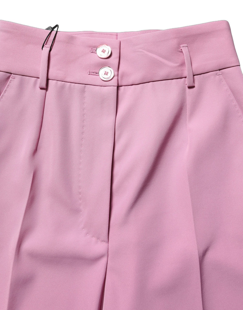 Dolce & Gabbana Pink High Waisted Trouser Pants