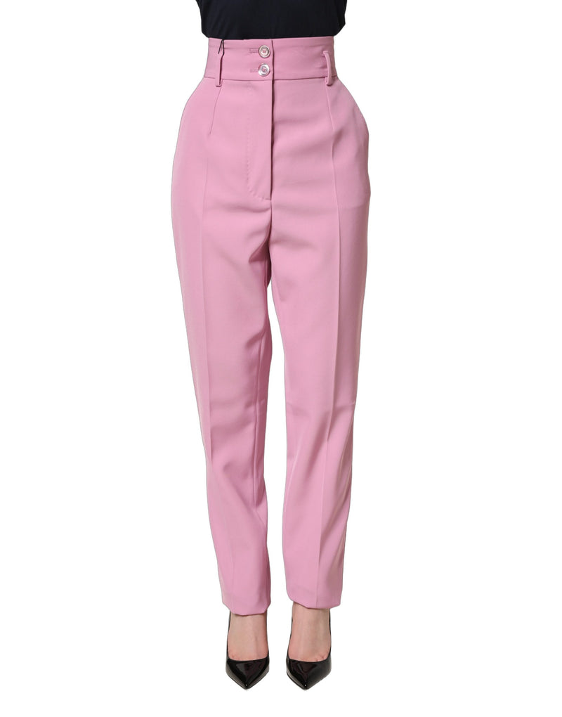 Dolce & Gabbana Pink High Waisted Trouser Pants