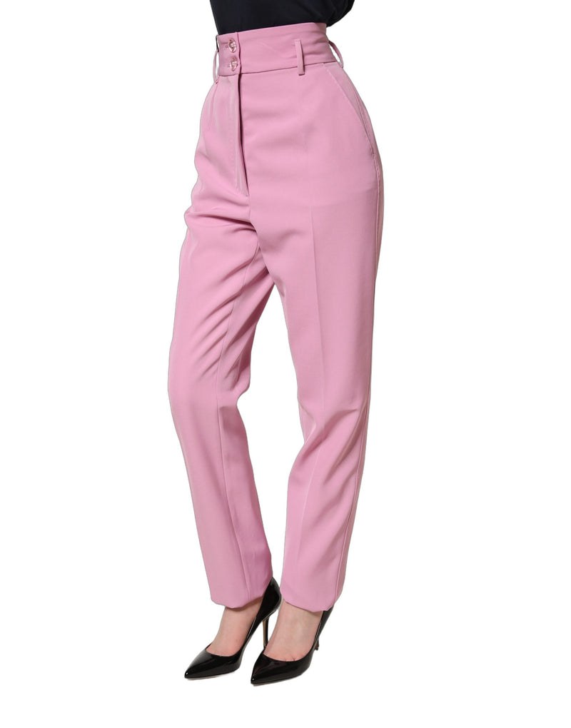Dolce & Gabbana Pink High Waisted Trouser Pants