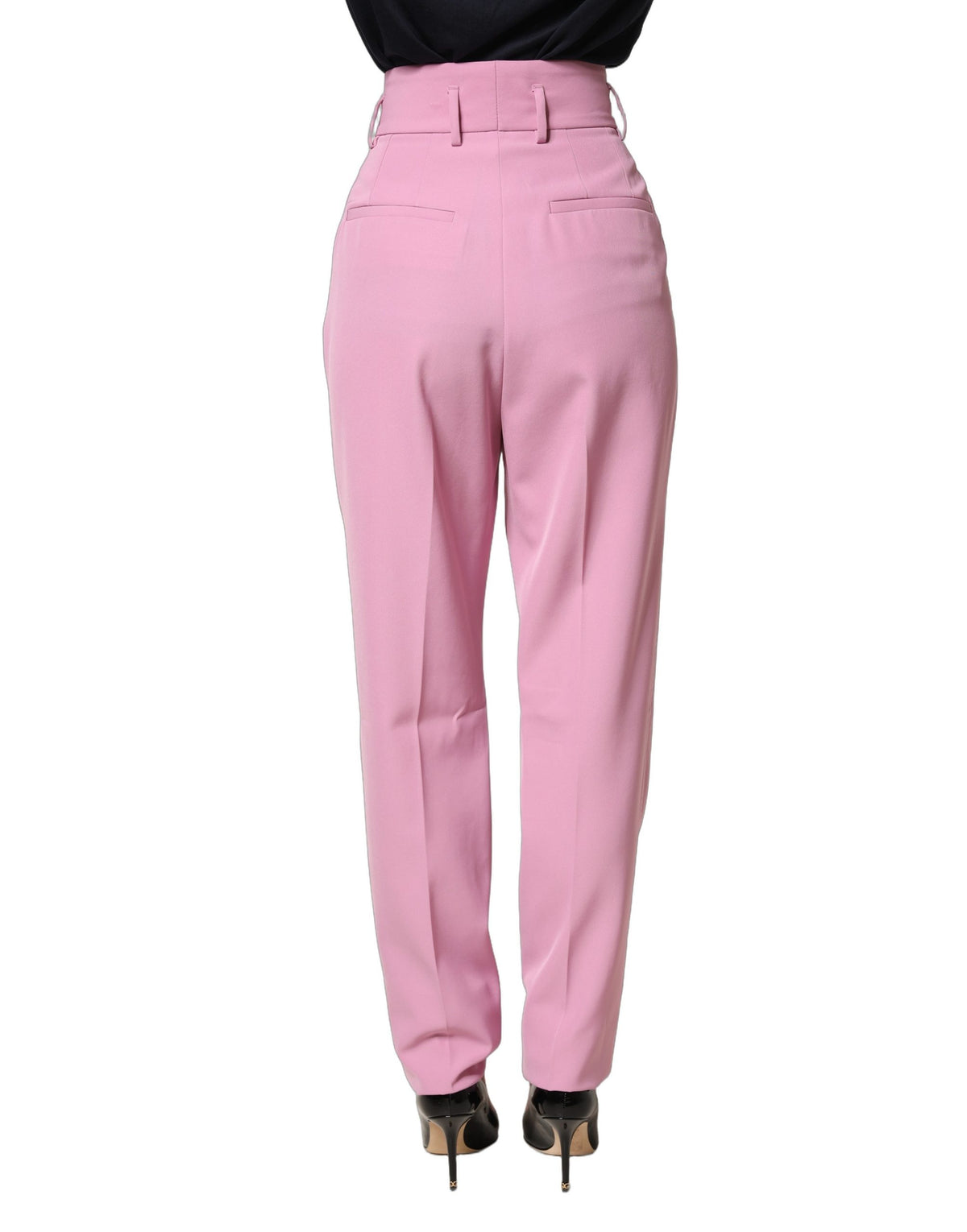 Dolce & Gabbana Pink High Waisted Trouser Pants