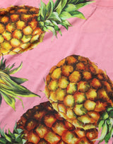 Dolce & Gabbana Pink Pineapple Roundneck Sleeveless Tank Top