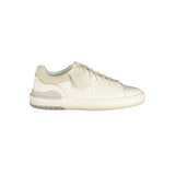 Clarks White Leather Men's Sneaker - Stylish Comfort