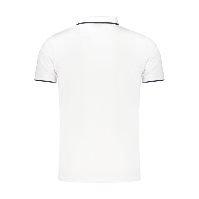 Lotto White Polyester Men's Polo Shirt