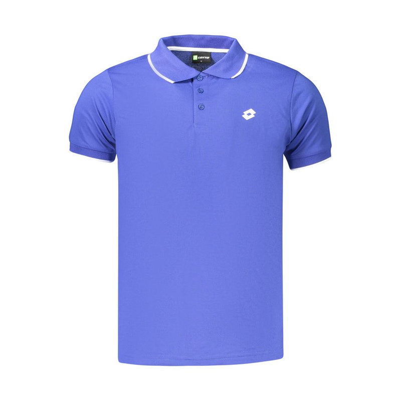 Lotto Blue Polyester Men's Polo Shirt