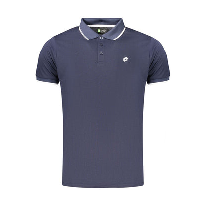 Lotto Blue Polyester Men's Polo Shirt