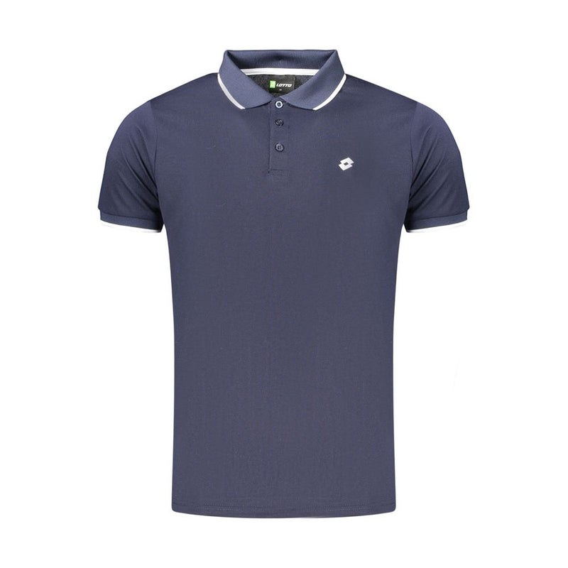 Lotto Blue Polyester Men's Polo Shirt