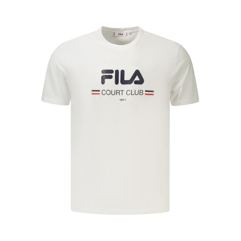 T-shirt Fila Blanc en Coton pour Hommes