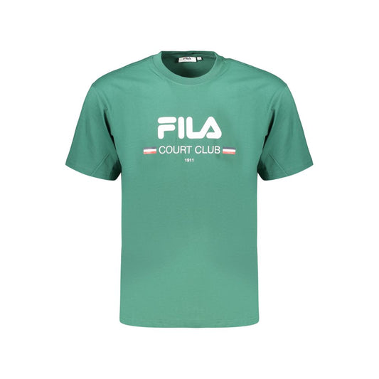 Fila Green Cotton Men's T-Shirt - Comfortable & Stylish