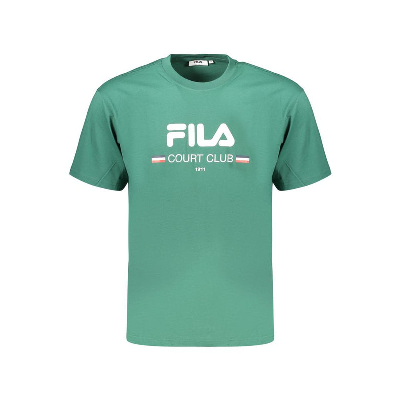 Fila Green Cotton Men's T-Shirt - Comfortable & Stylish