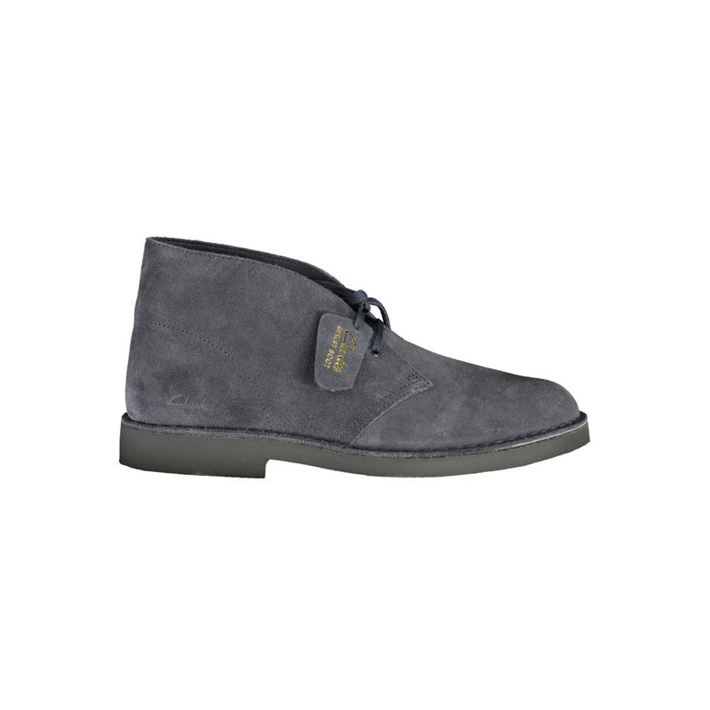 Clarks Blue Leather Men's Boot - Stylish Ankle Boots