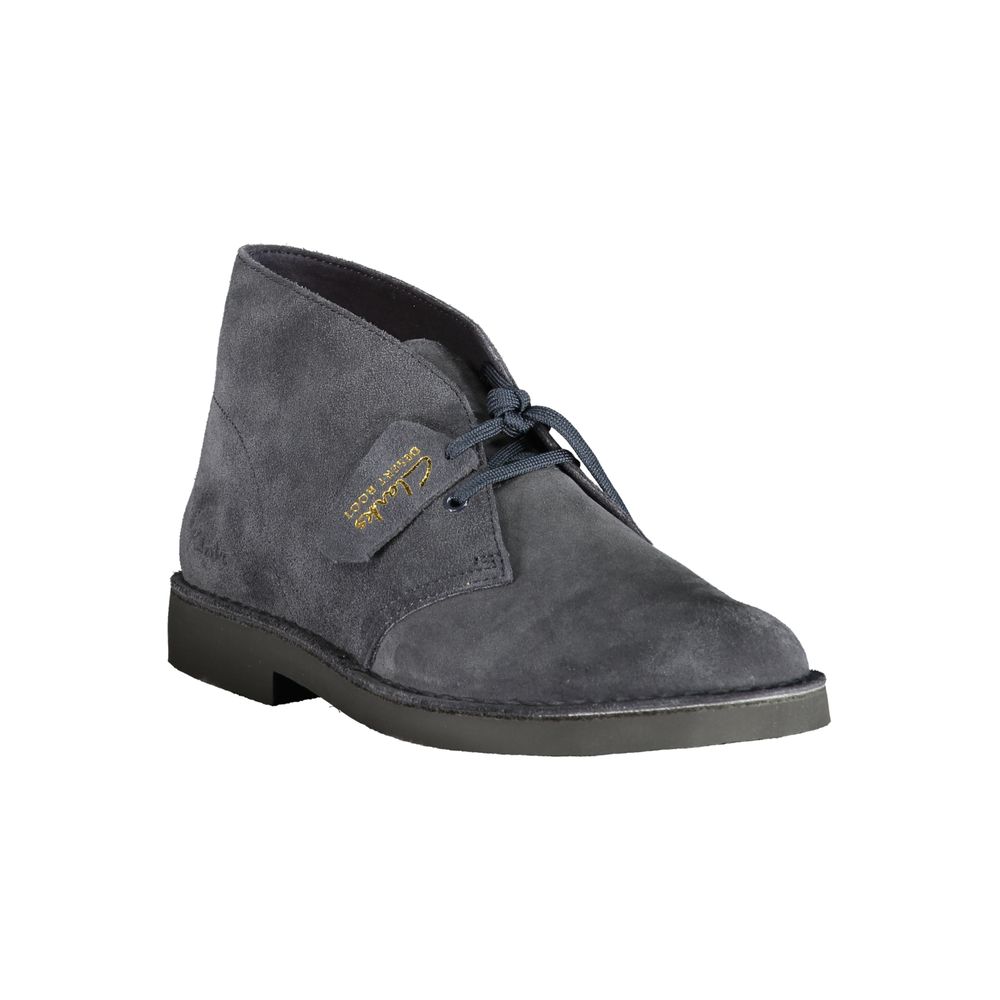 Clarks Blue Leather Men's Boot - Stylish Ankle Boots
