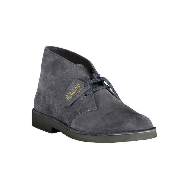 Clarks Blue Leather Men's Boot - Stylish Ankle Boots