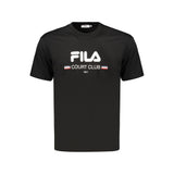 Fila Black Cotton Men's T-Shirt - Casual Comfort and Style