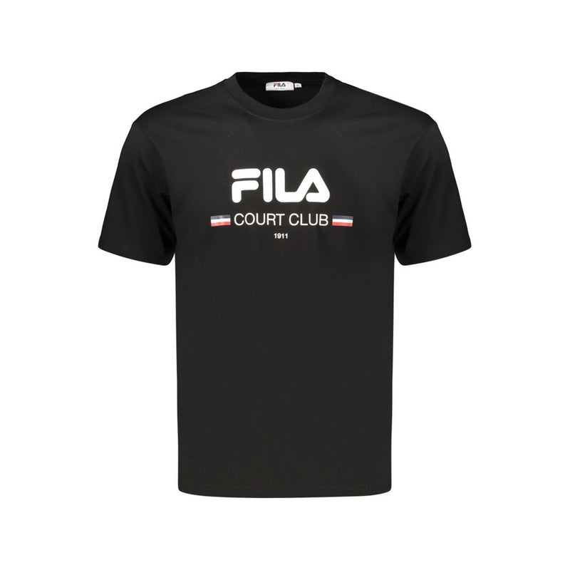 Fila Black Cotton Men's T-Shirt - Casual Comfort and Style