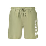 Calvin Klein Green Polyester Men's Swim Boxer Shorts