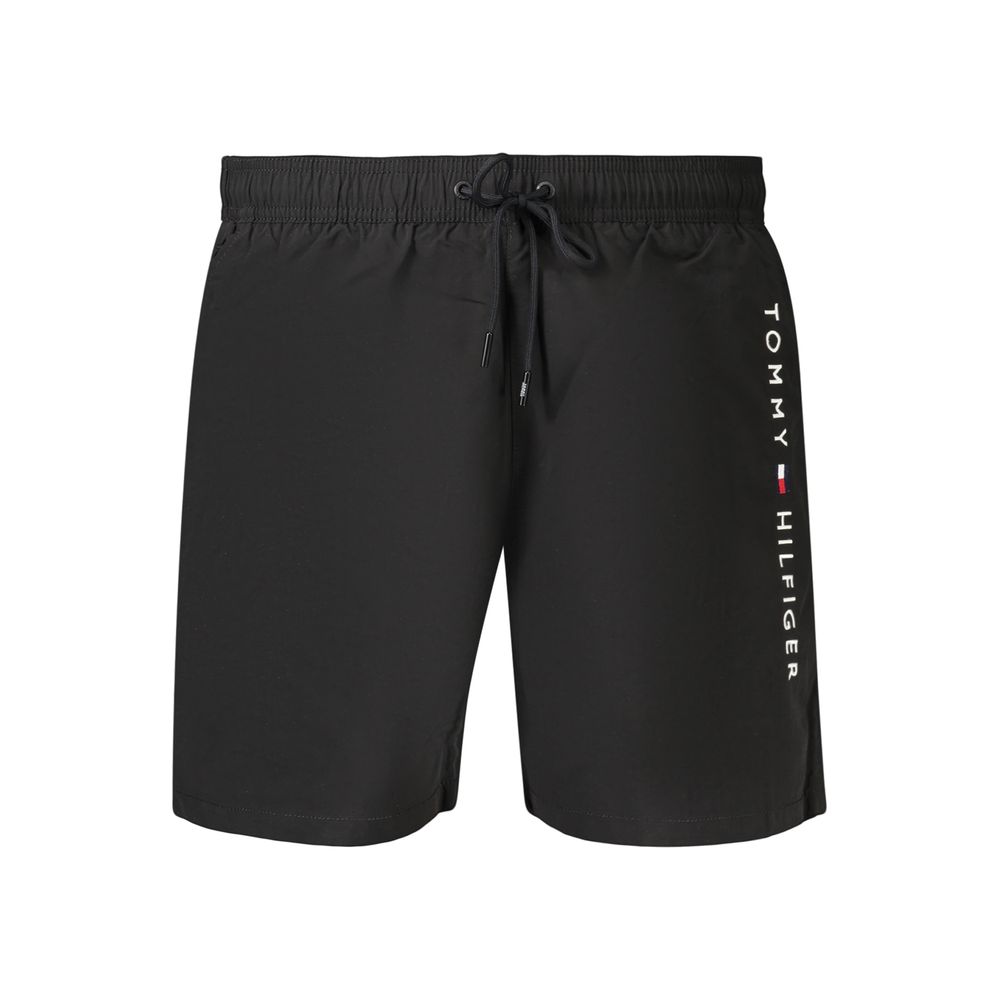 Tommy Hilfiger Black Polyester Men's Swim Boxer Shorts