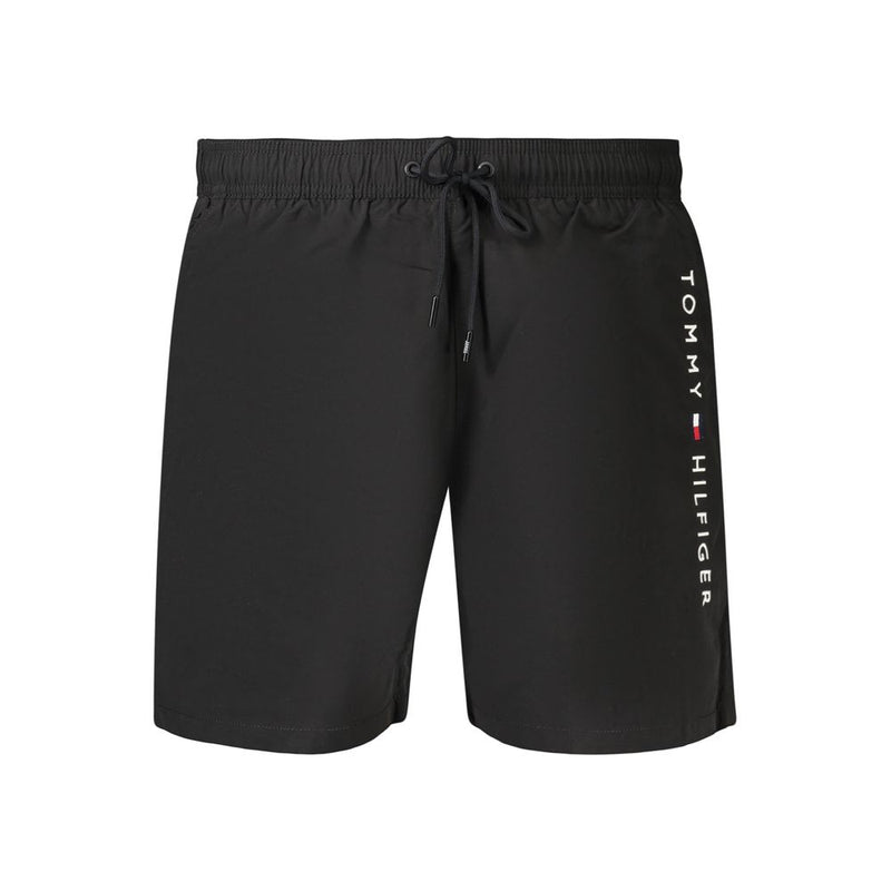 Tommy Hilfiger Black Polyester Men's Swim Boxer Shorts