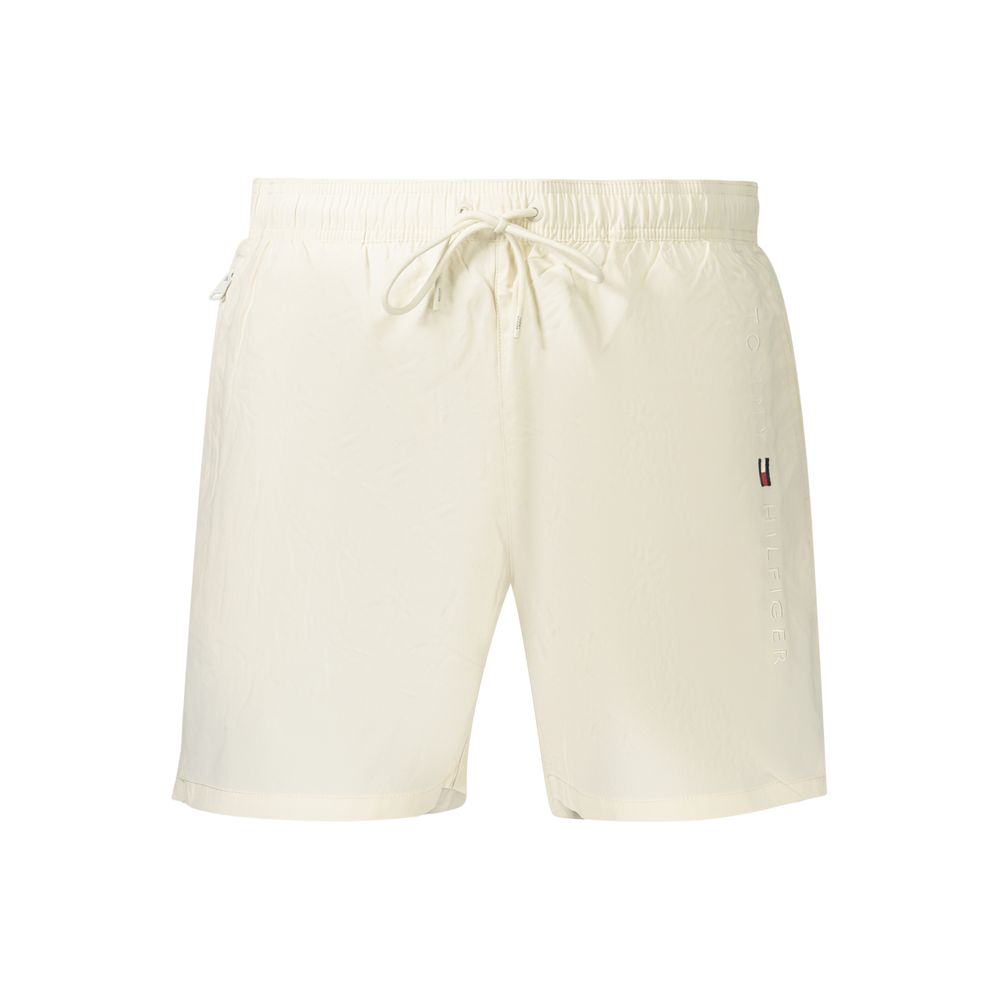 Tommy Hilfiger Beige Polyester Men's Swim Boxer Shorts