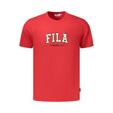 T-shirt Fila Rifredi Rouge en Coton pour Hommes