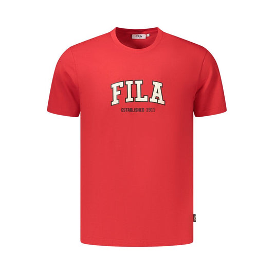 T-shirt Fila Rifredi Rouge en Coton pour Hommes