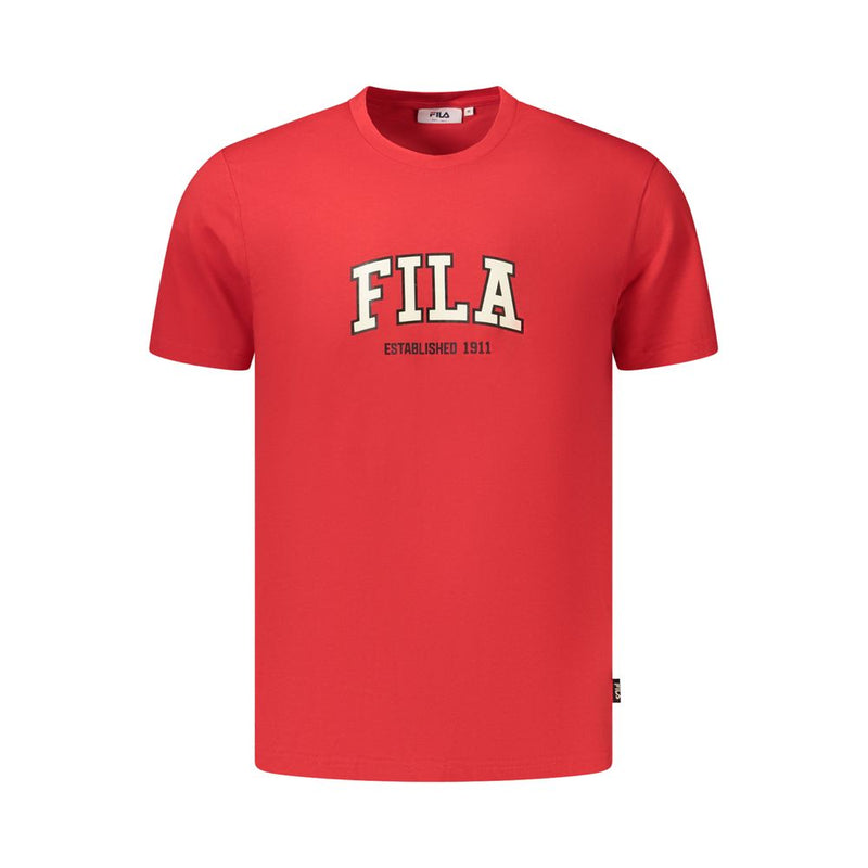 T-shirt Fila Rifredi Rouge en Coton pour Hommes