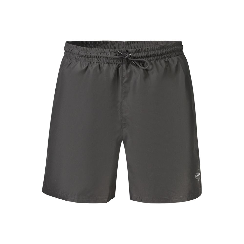 Calvin Klein Black Polyester Men's Swim Boxer Shorts