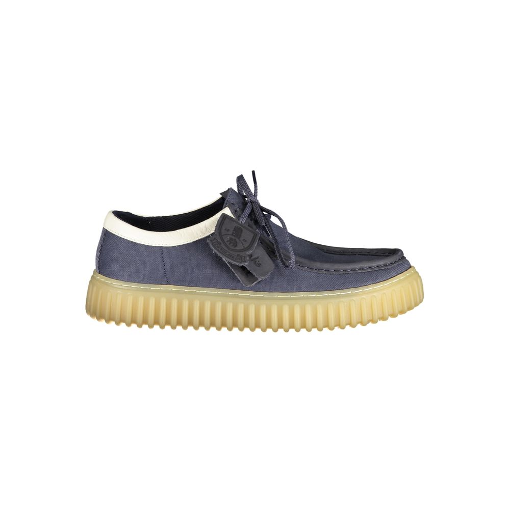 Clarks Blue Fabric Men's Slip-On Loafers